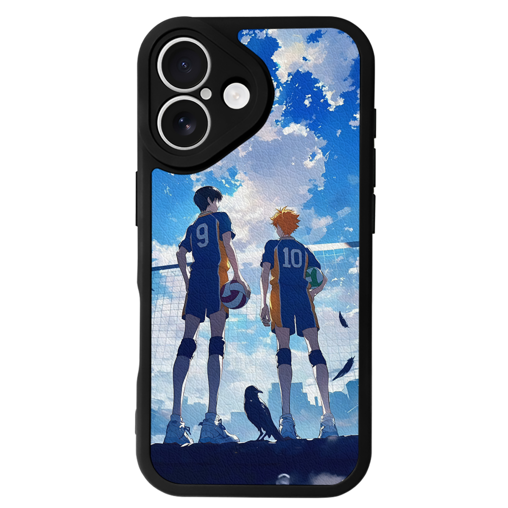 （画像用） ハイキュー!! Haikyu!! 【iPhone 16シリーズ対応】シリコンスマホケース（レザー調） 材質：シリコン